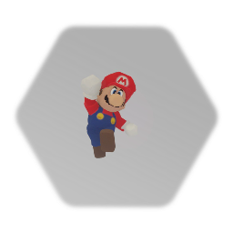 Beta mario with hud @d_BlackFalcon_b version