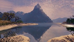 Milford Sound Mountains Reflection