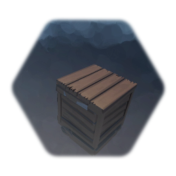 Caisse en bois cassable / Breakable wooden box