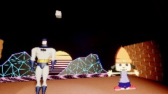 Parappa the rapper makes fun of bat man forever