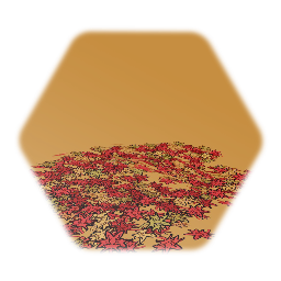 Large pile of cartoon leafs