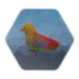 Yellow Taxidermy Bird