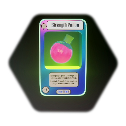 DREAM FIGHTERS - Strength Potion (Item/Effect Card Concept)