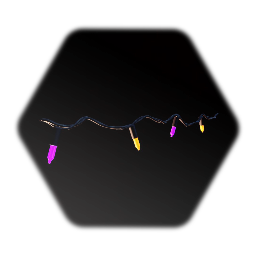 String of Halloween Lights Christmas Style