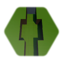 Straight Grassland Corridor with Alcove