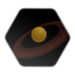 Gas giant - Yellow with rings