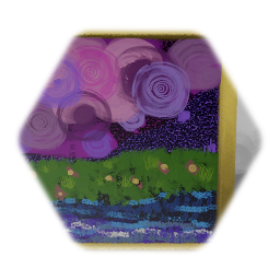 Huge Landscape Painting w/ Gold Frame