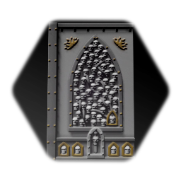 Imperial sector skull wall