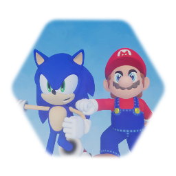 Mario model with Sonic