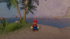 Mario level beach