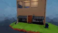 Postal dude (And another group of sacotic dudes) at a store