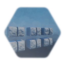 Ashlar stone blocks edges