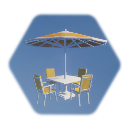 Waterpark/Theme Park - Sunshade Table with Chairs