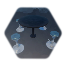 Cyberpunk Table & Chairs