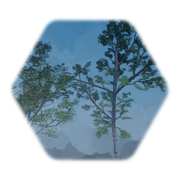 Alder Trees with Painted Leafs