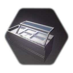 Cafeteria food service counter