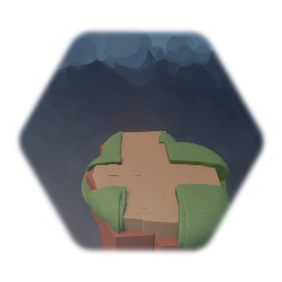 Grass Chunk with 4-Way Path