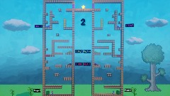 Mario versus 2 player