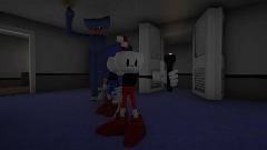 Cuphead meets Huggy Wuggy