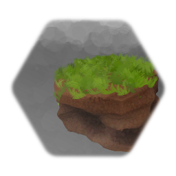 Medium grassy dirt clod