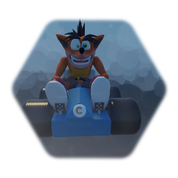 Crash bandicoot in a go Kart