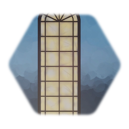 Old Arc Glass Window