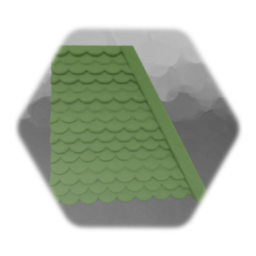 Shingle Roof Angled Corner with Trim