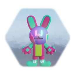 Jolly the rabbit ( neon costume )
