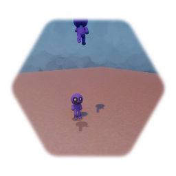 Golly puprle puppet 3d and 2d