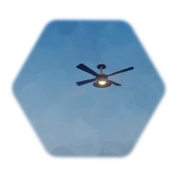 Simple Noir Ceiling Fan