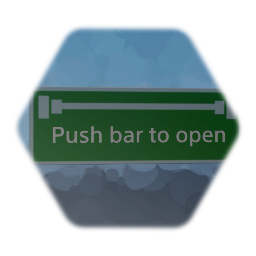 Push bar to open