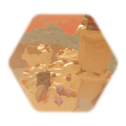 Desert Hex Topo Tiles v 3