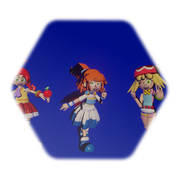 Arle, Amitie and Ringo (with cartoon ver & accurate)