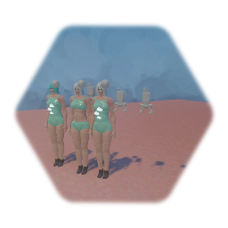 A2 Nier Automata Aqua Clothes