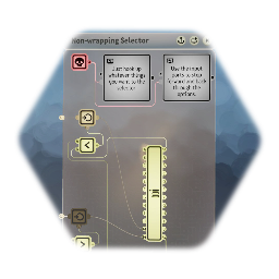 Non-wrapping Selector