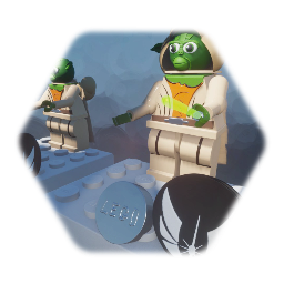 STAR WARS  Lego MINIFIGURE MASTER YODA & baby yoda