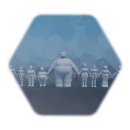 Male and Female puppet template