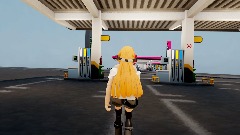 Futaba goes to the gas station