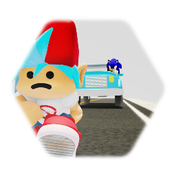 SONIC RUNS OVER BF FNF