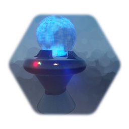 Futuristic Planet Hologram 1% Graphics