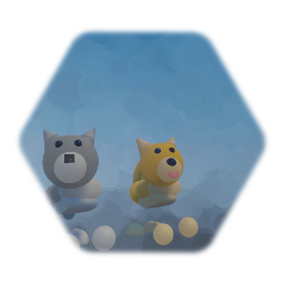 Roblox Adopt me Wolf and Shiba Inu (Movable)