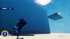 Sonic model and wallrun test