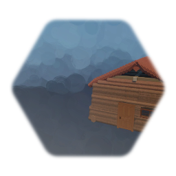 Log cabbin with interior