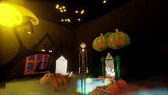 The nightmare before Christmas gravyard room hub! 1
