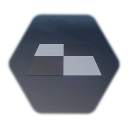 Black-and-White Checkerboard Floor Panel