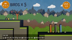 Angry birds 2d template