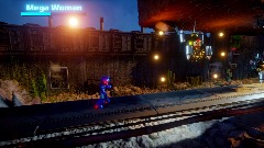 Mega Woman - Laser Man Stage