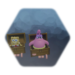 Remix of Spongebob a Patrick treasure carts