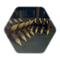 Wood Spike Barricade