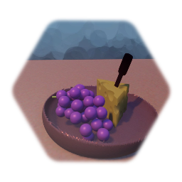 Cheese and grapes